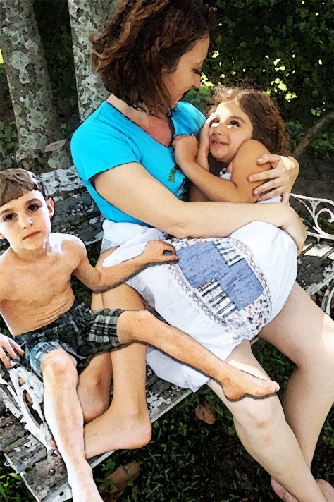 Gossamer Gang, LLC 2017. "Celebration of The Mother - Mother Milena with her children" Model(s) Milena Pacorini, Lora & Alex